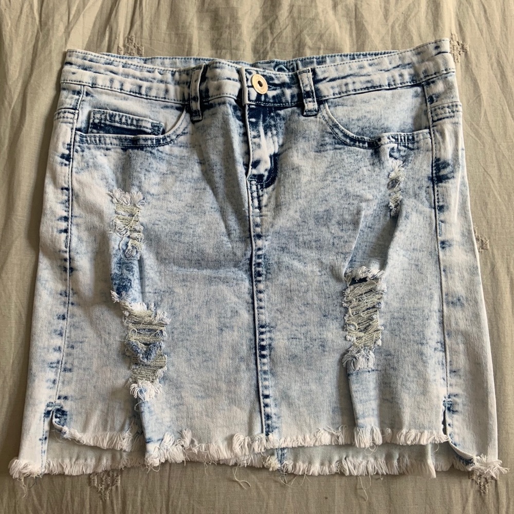 Rue 21 Acid Wash Jean Skirt